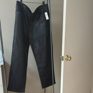 Frame Denim Black Straight Leg Jeans